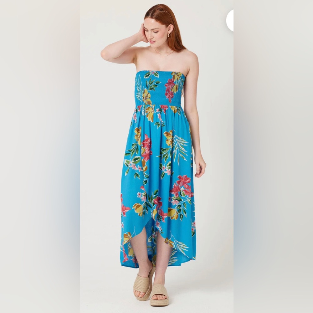 PatronsOfPeace MAPLE floral DRESS Beach CoverUp SUNDRESS LikeNew